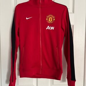 Nike Red Manchester United Jacket Size Adult S